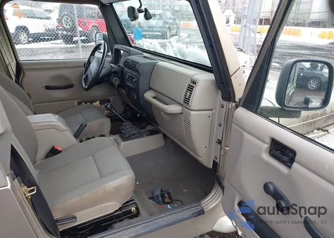 2003 Jeep Wrangler Sahara из США, поврежденный, VIN 1J4FA59S73P326036